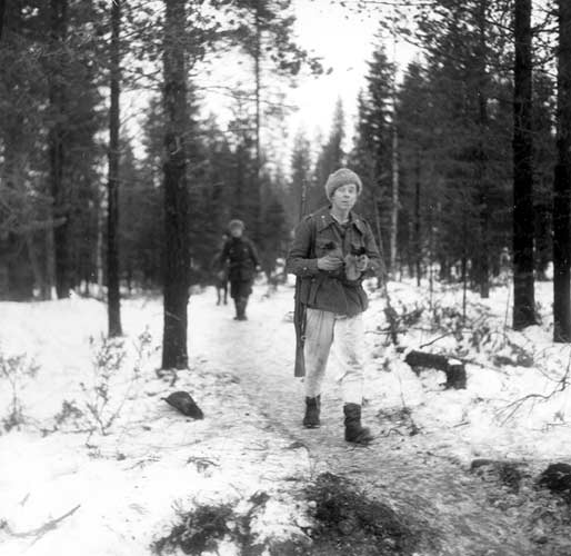 January 1940. Finnish soldiers