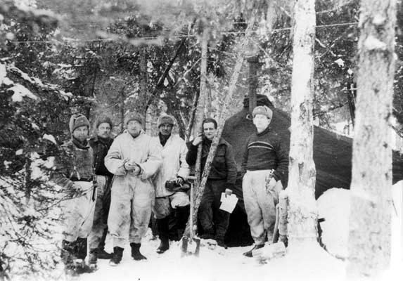 January 1940. Finnish tent