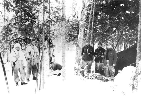 Январь 1940 года. Финская палатка для личного состава