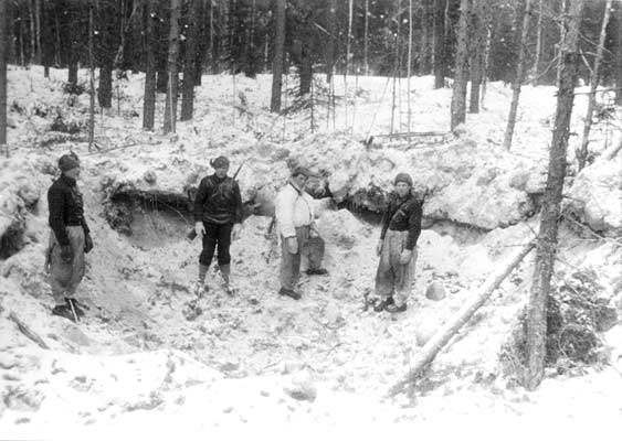 January 1940. The bomb-hole