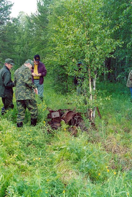 July 2003. Kalevala (Uhtua) district. Kintezma. The remnants of the internee-camp for the citizens of Suomussalmi